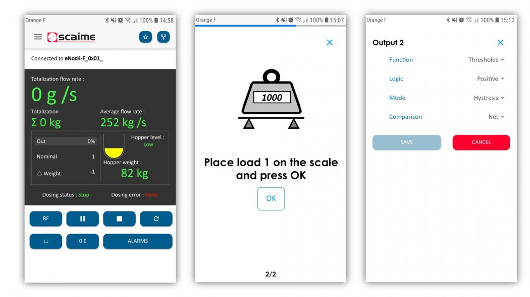 Application mobile android eNodApp pour eNod4 scaime
